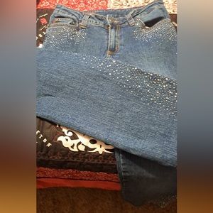NCU jeans. Bling. Size 4.